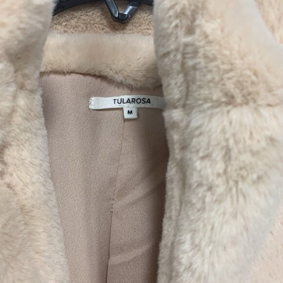 Tularosa Inori Faux Fur Jacket in Sand Stone Size M - Picture 7 of 8